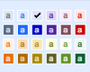 Colored labels